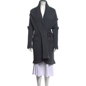 Dolce & Gabbana Charcoal Grey Long Cardigan